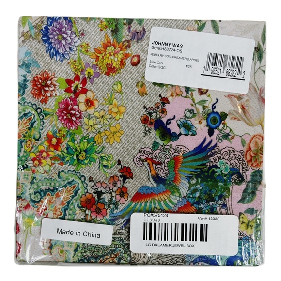 Johnny‎ Was Dreamer Satin Jewelry Box Earrings Rings Necklaces Bracelets - Picture 8 of 8